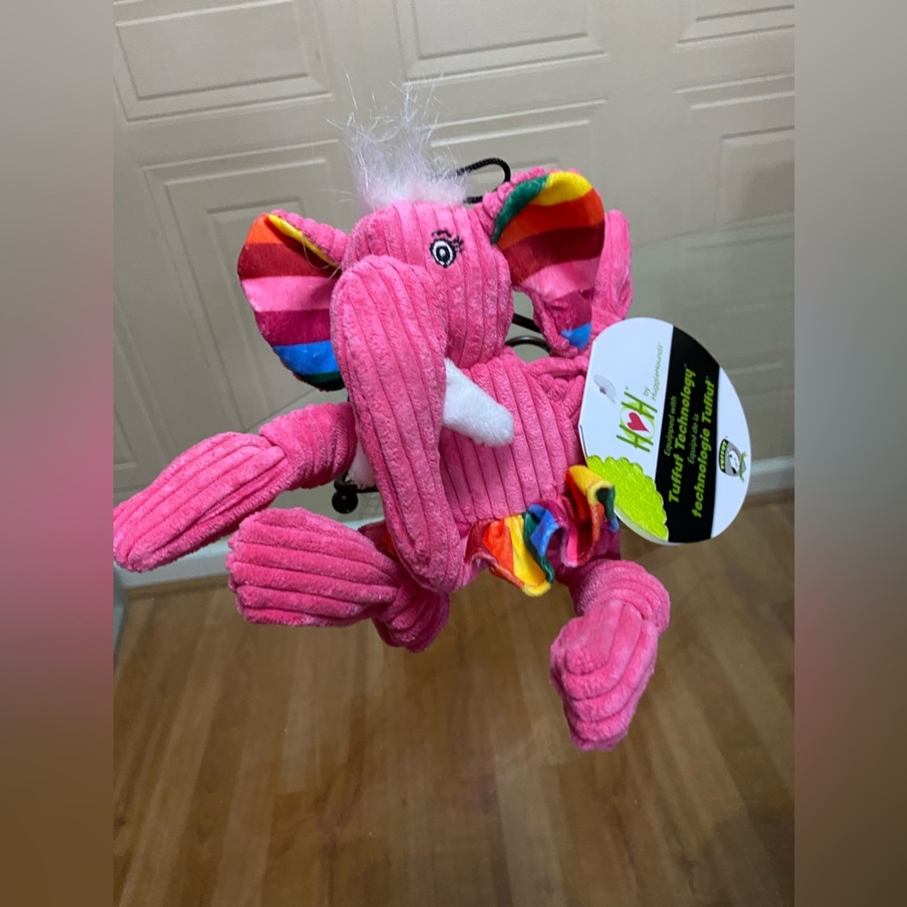 H & h Brand New Beautiful  Elephant Dog With Multiple Squeakers Very Solf